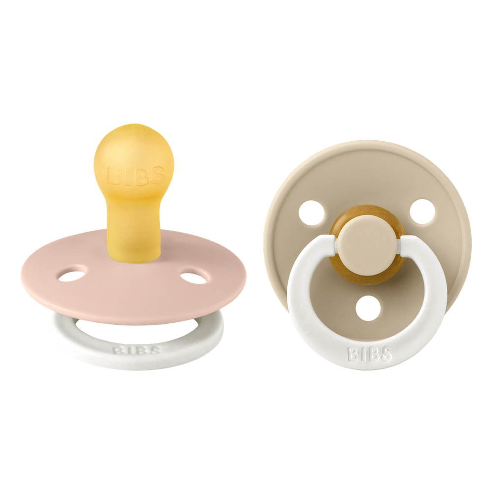 BIBS® BIBS COULEUR Tétines Nuit Vanille - Rose 0 - 6 mois Taille 1