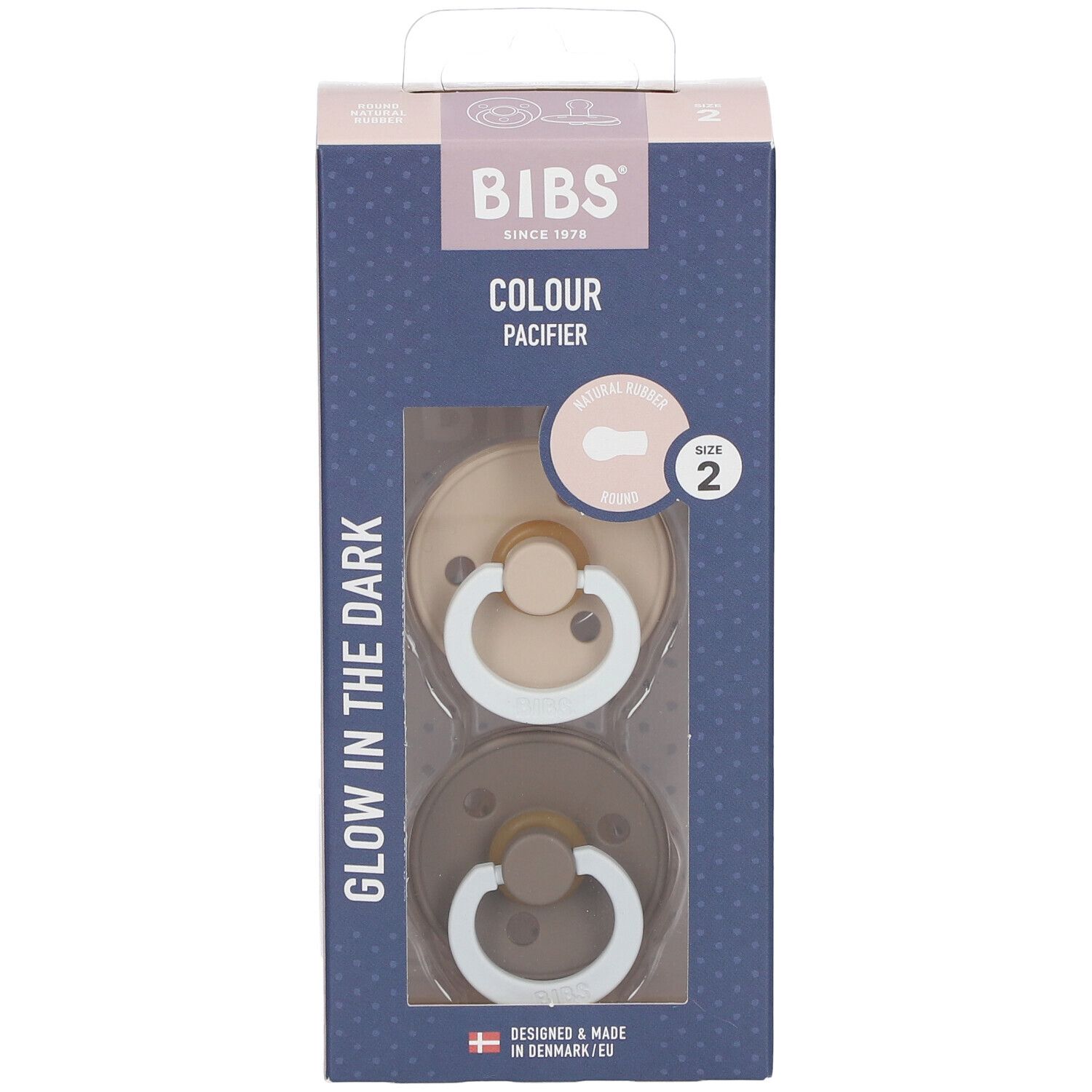 BIBS® BIBS COULEUR Tétines Nuit Vanille - Châssis 0 - 6 mois Taille 1 2  pc(s) - Redcare Pharmacie