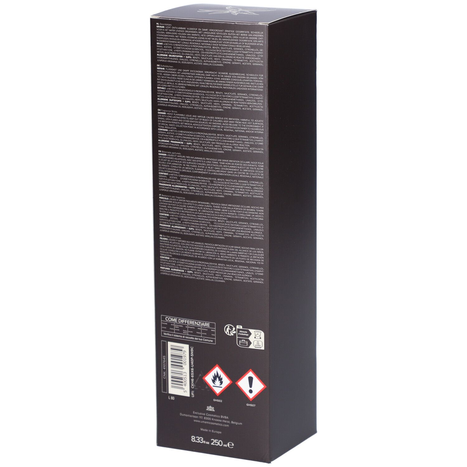 Umami Sweet Spices Home Fragrance Sticks Vanille & Safran