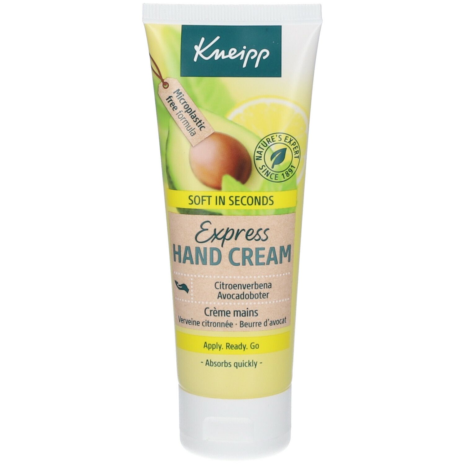 Kneipp® Crème pour les Mains Express - Verveine Citronnée & Beurre d‘avocat
