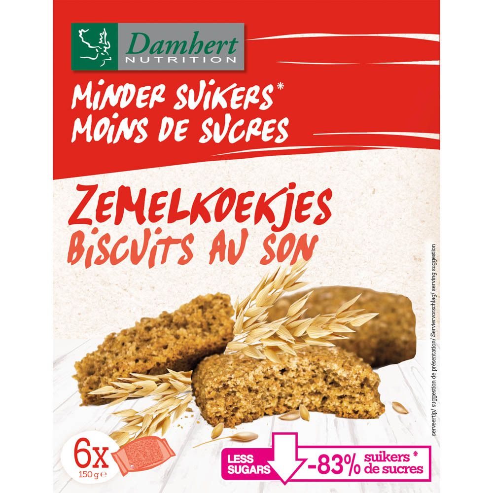 Damhert Moins de sucres Biscuit au son