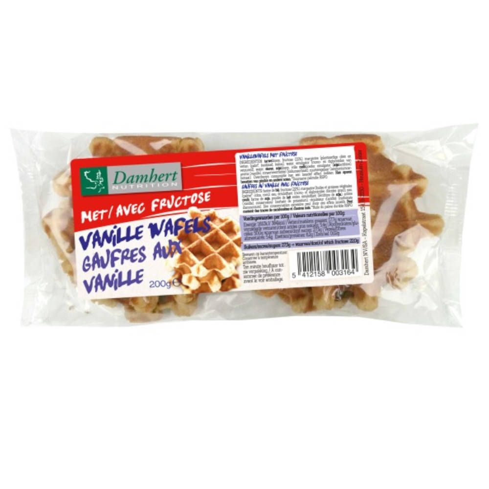 Damhert Fructose Gaufres vanille