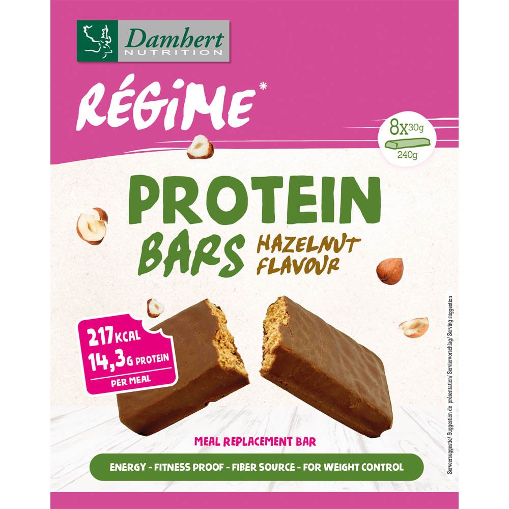Damhert Régime Barre de repas Noisettes & chocolat high protein