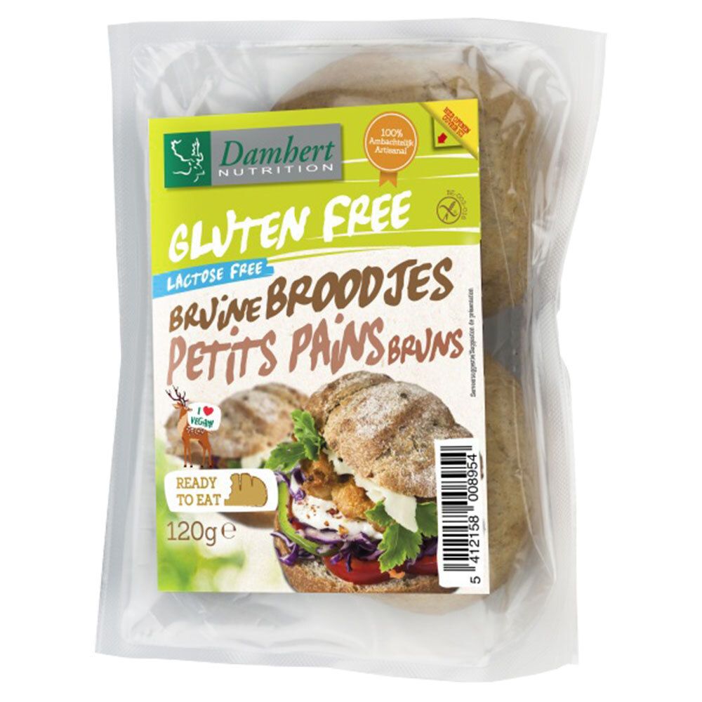 Damhert Gluten Free Petits pains bruns Lactose Free