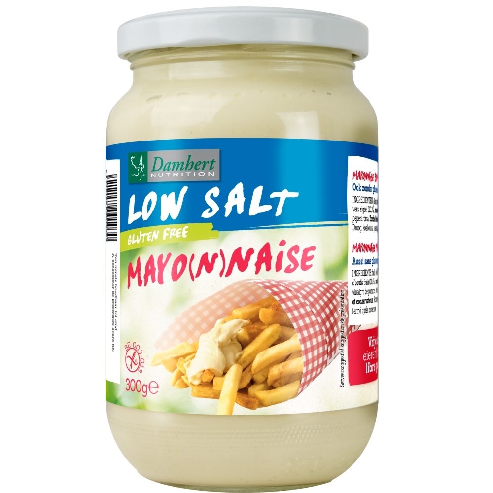 Damhert Low Salt Mayonnaise Pot, 300g. Sans gluten.
