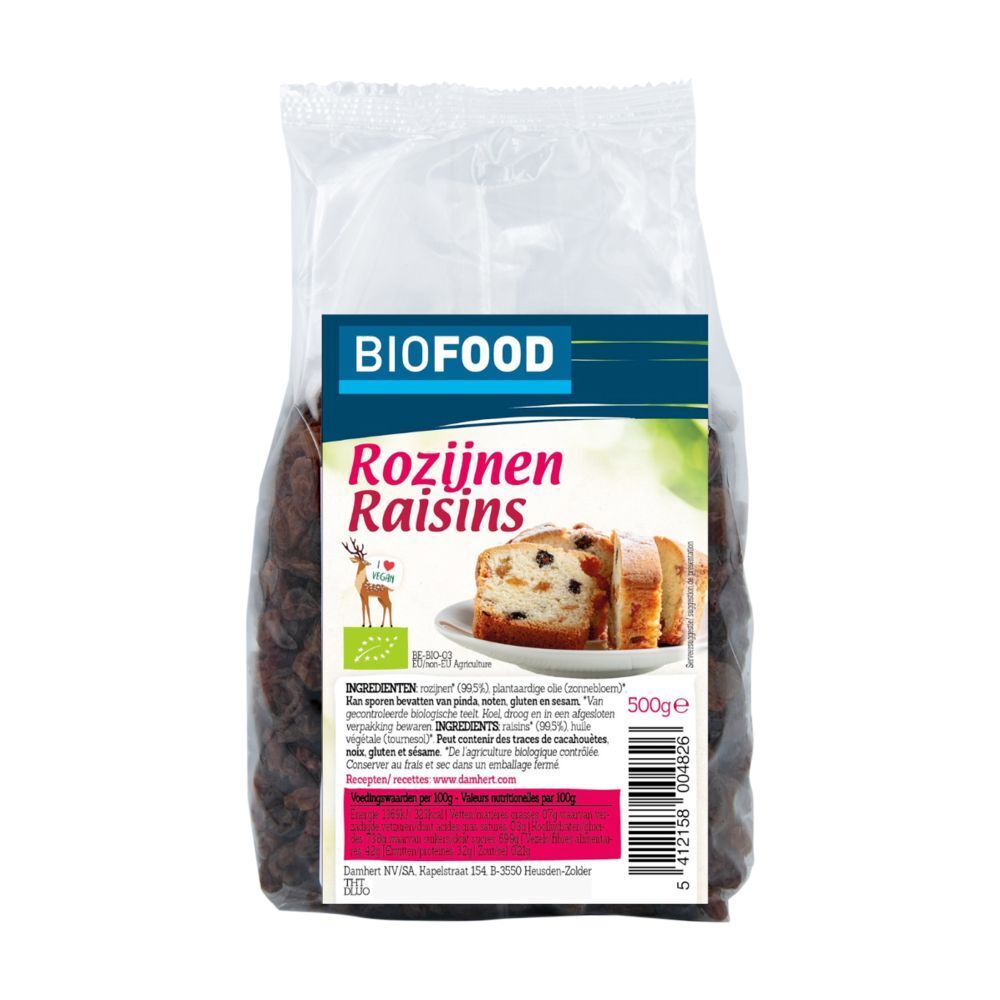 BIOFOOD Raisins secs Bio