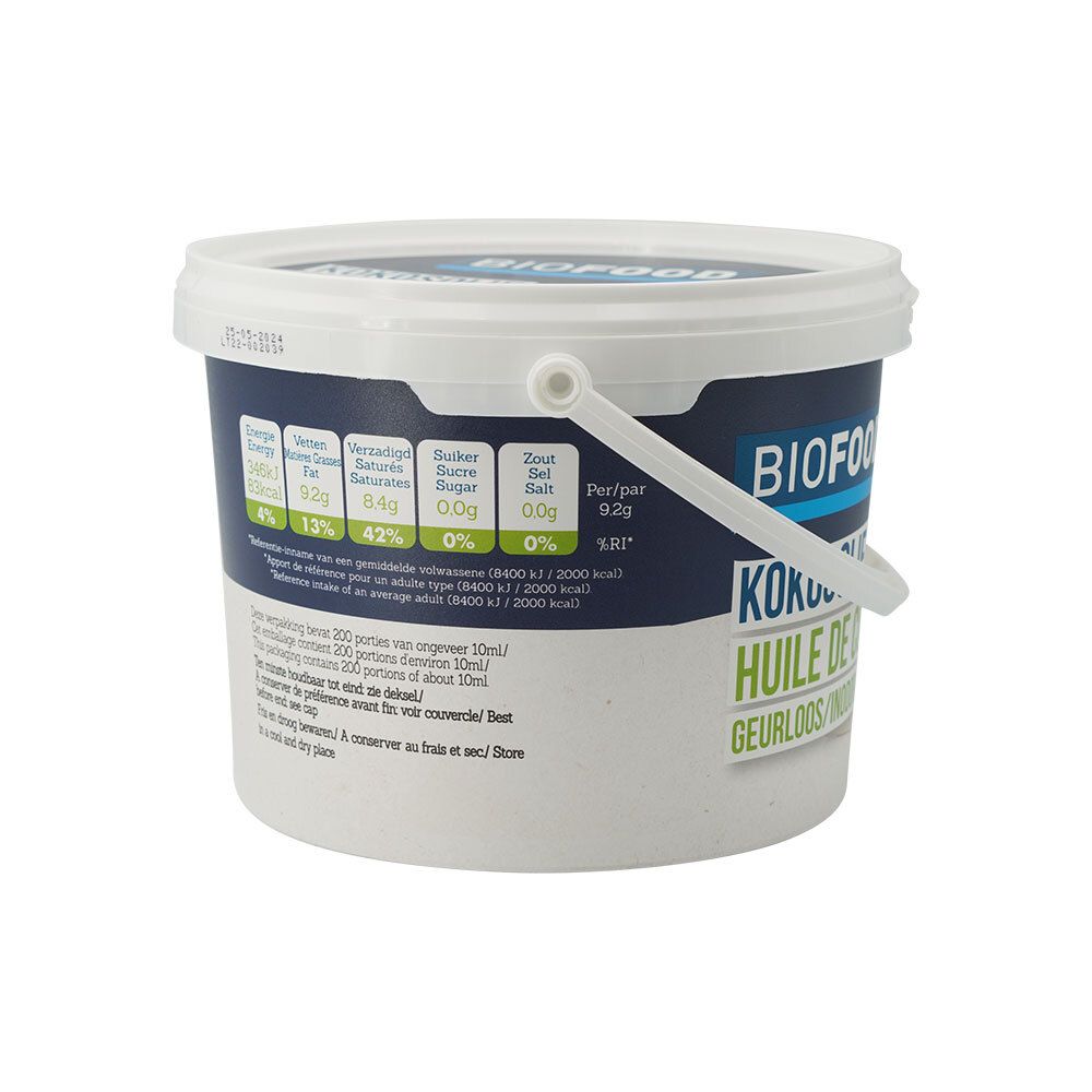 BIOFOOD Huile de noix de coco vierge