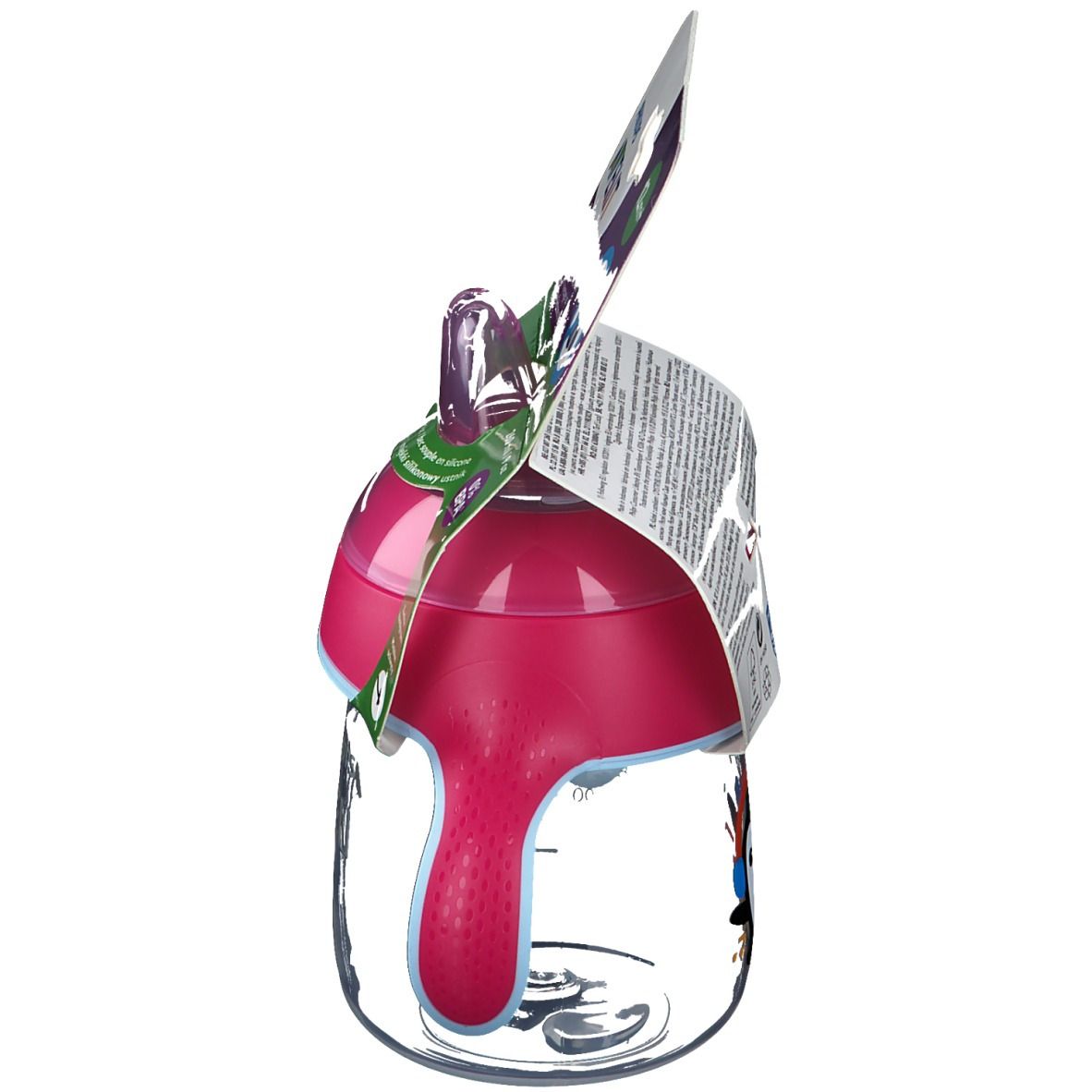 Avent Tasse à bec Anti-Fuite Pinguin Rose 260 ml +12 mois