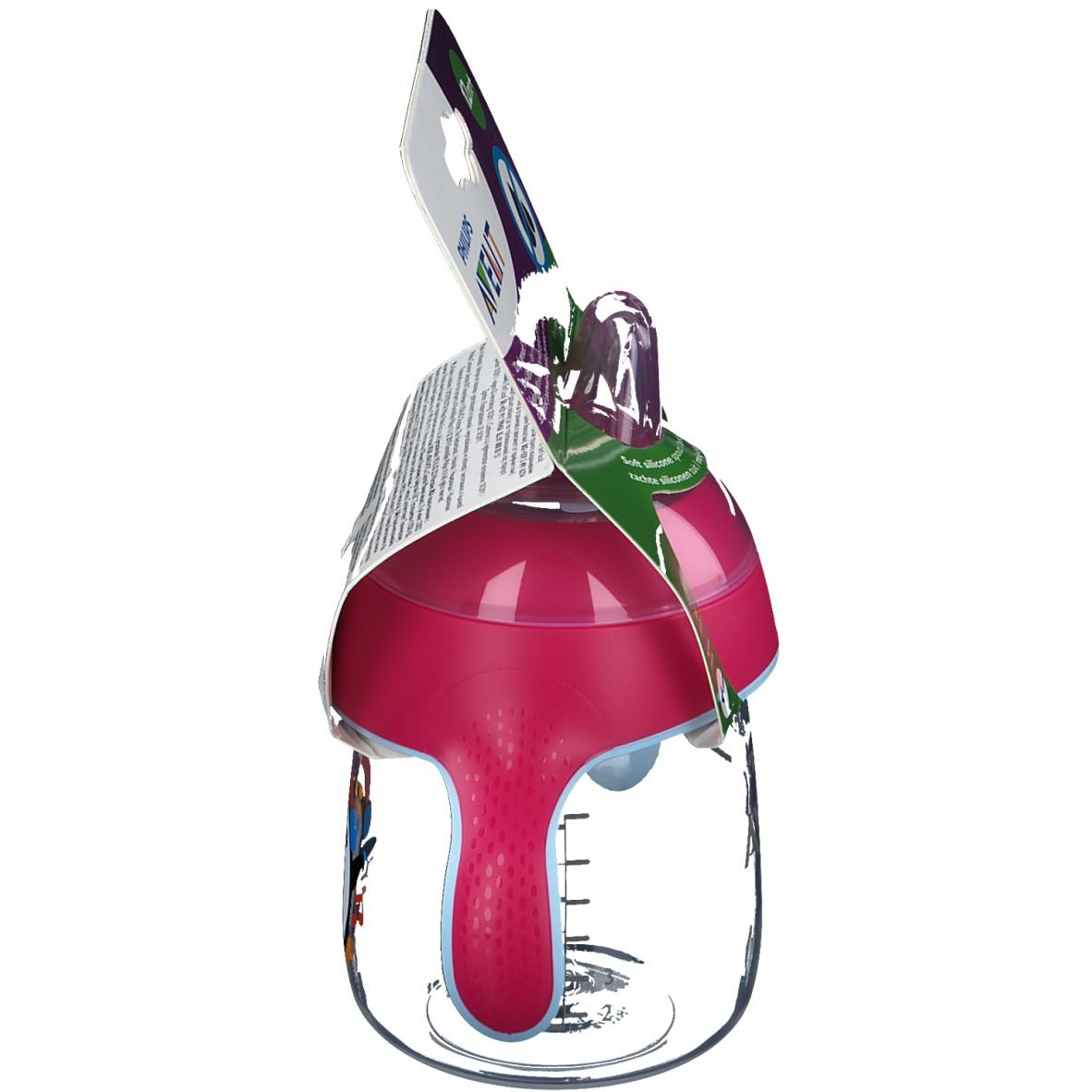 Avent Tasse à bec Anti-Fuite Pinguin Rose 260 ml +12 mois