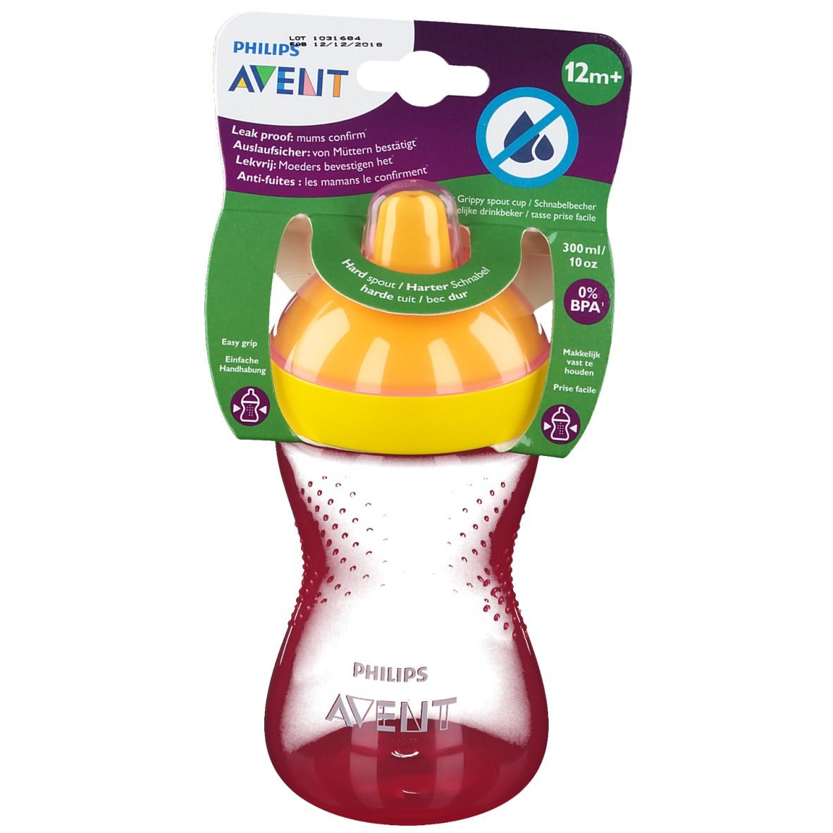 Avent Tasse à bec dur 300 ml +9 mois