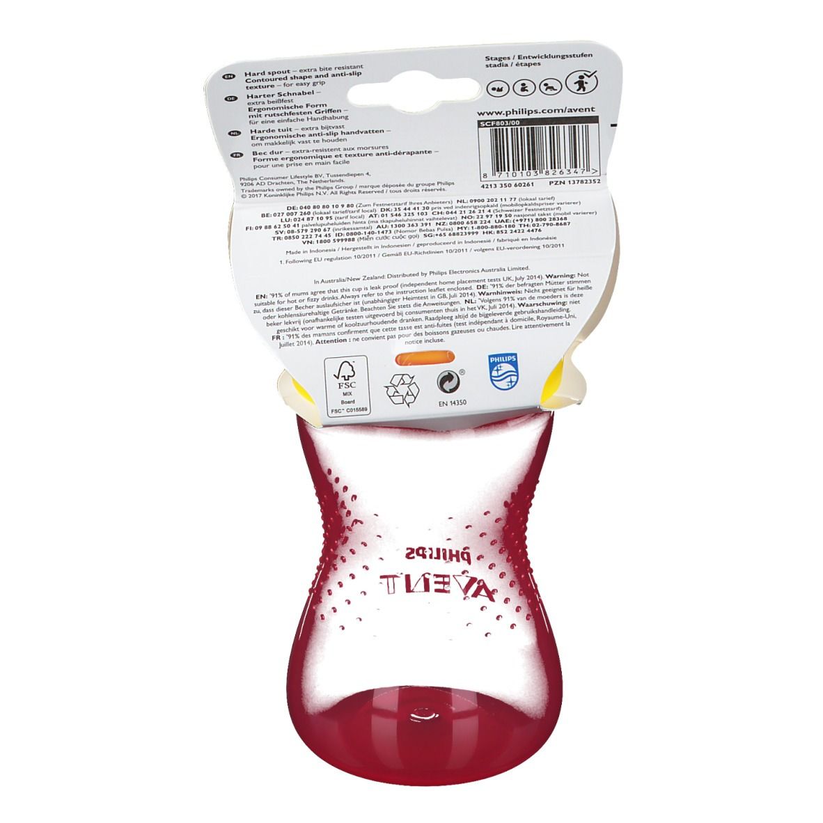 Avent Tasse à bec dur 300 ml +9 mois