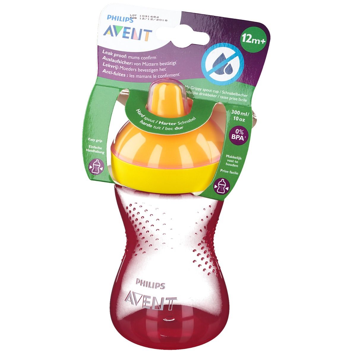 Avent Tasse à bec dur 300 ml +9 mois