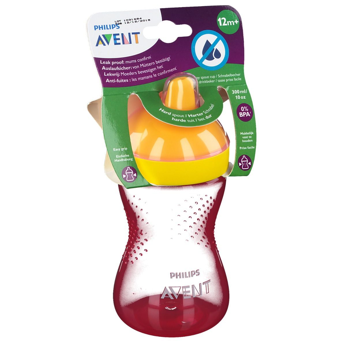 Avent Tasse à bec dur 300 ml +9 mois