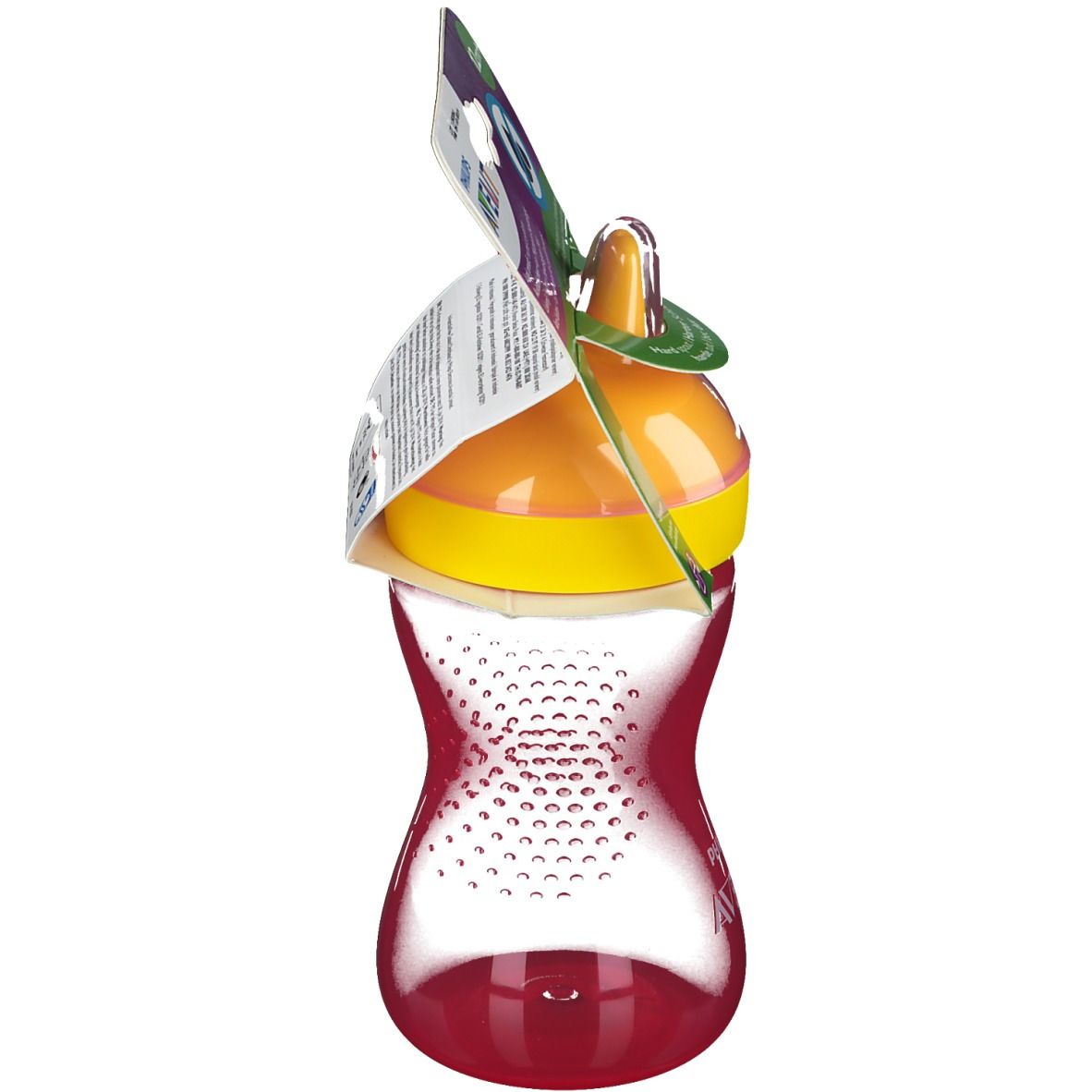 Avent Tasse à bec dur Rouge 300 ml +12 mois