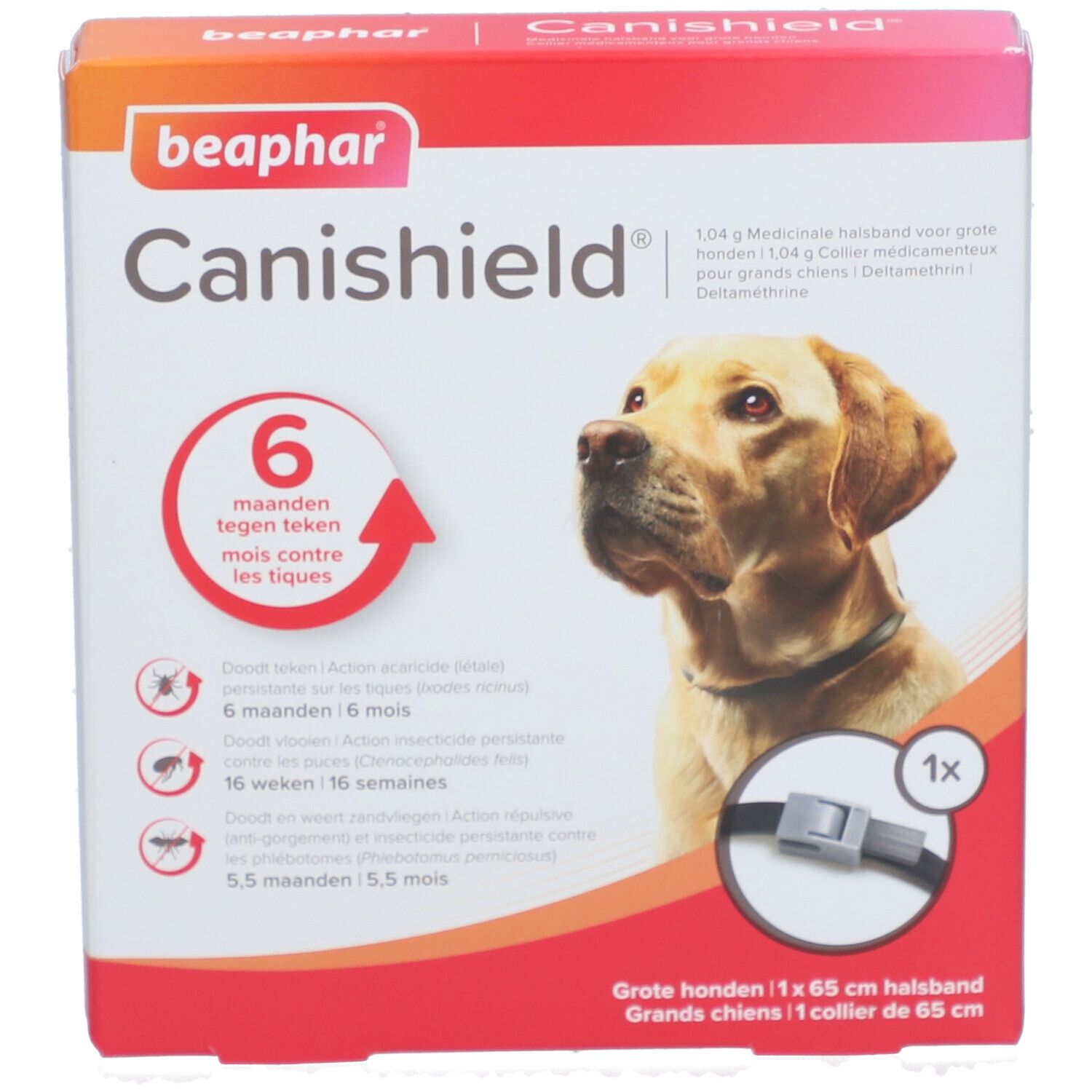 Beaphar Canishield Collier 1,04 g Grand Chien 65 cm