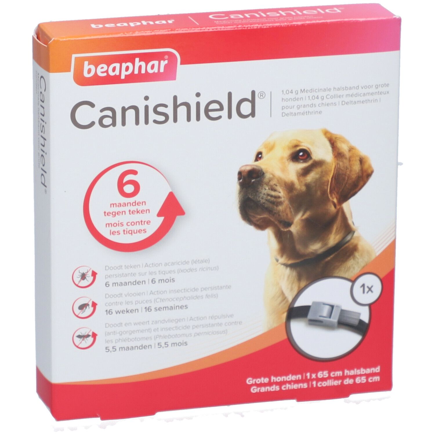 Beaphar Canishield Collier 1,04 g Grand Chien 65 cm