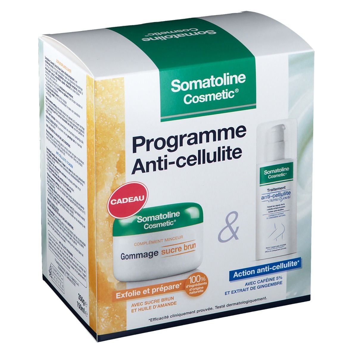 Somatoline Cosmetic® Programme Anti-Cellulite Crème 15 jours + Gommage sucre brun