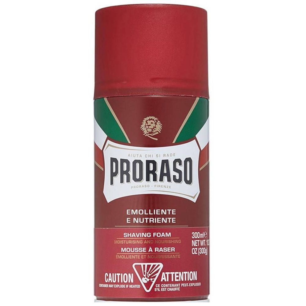 PRORASO Sandalwood Mousse à raser Barbe dure