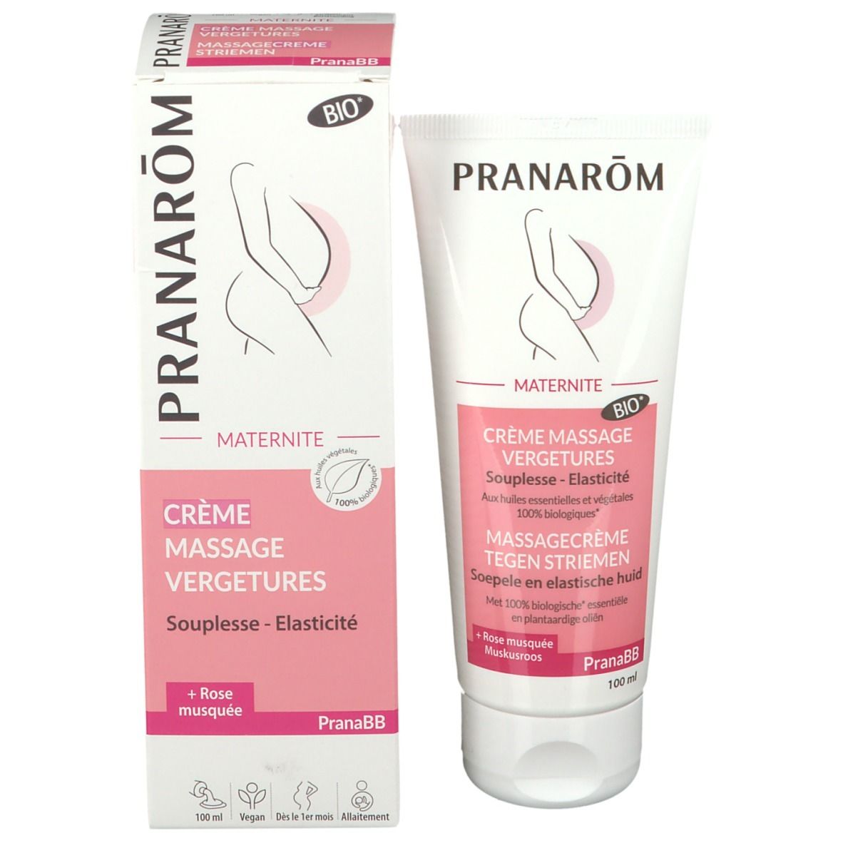 Pranarôm PranaBB Crème - Massage - Vergetures Bio