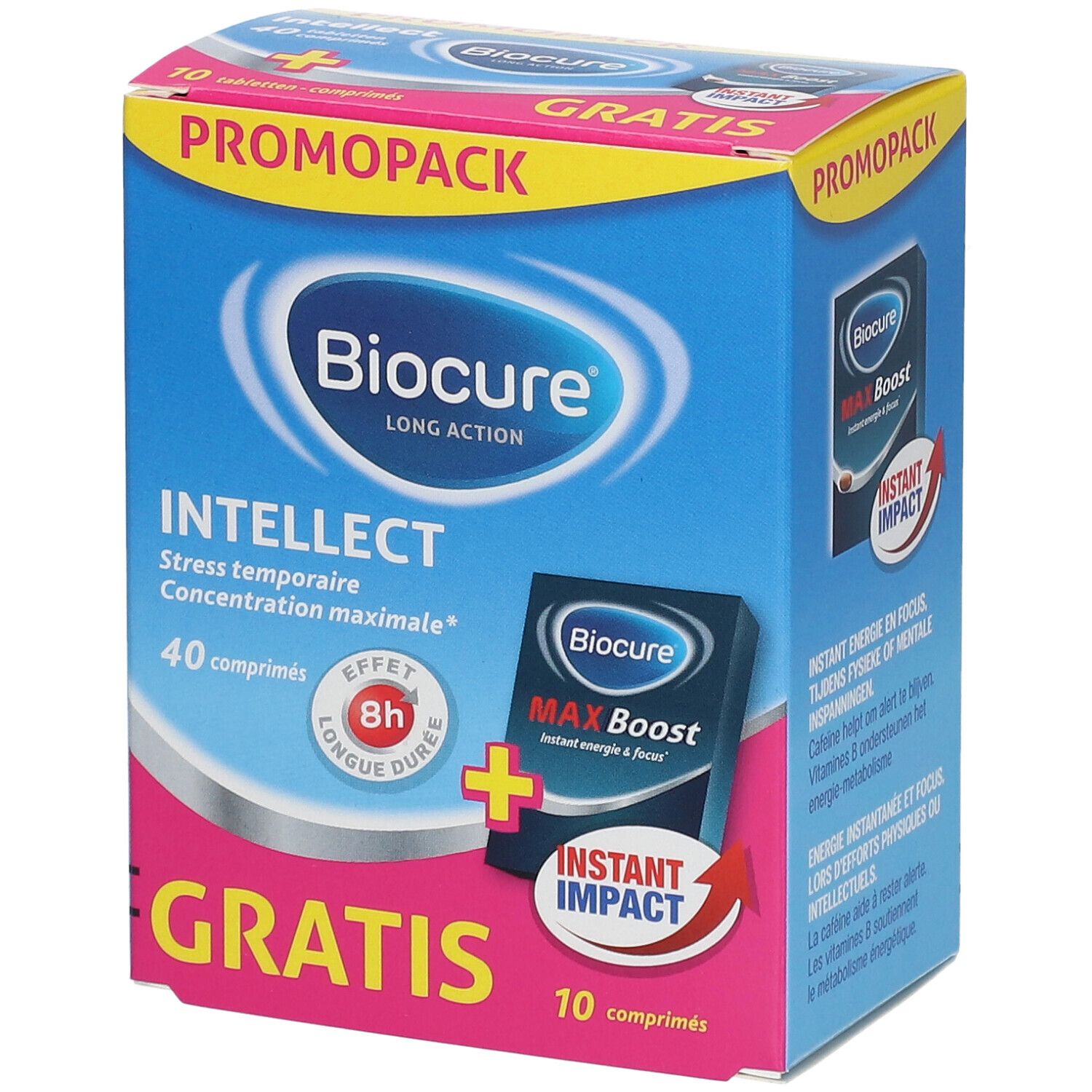 Biocure® Long Action Intellect Concentration + Biocure® MAX Boost Instant Energy & Focus