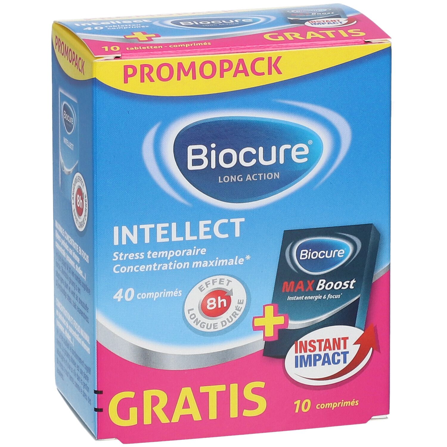 Biocure® Long Action Intellect Concentration + Biocure® MAX Boost Instant Energy & Focus
