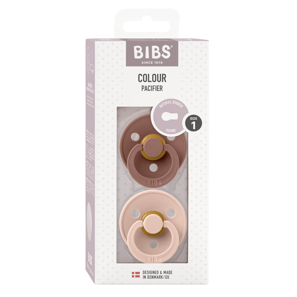 BIBS® BIBS COULEUR Tétines Marmotte - Blush 0 - 6 mois Taille 1