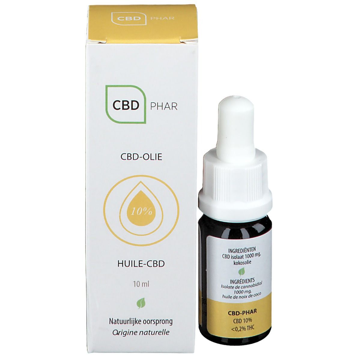 CBD-Phar Huile De CBD 10% Flacon 10ml