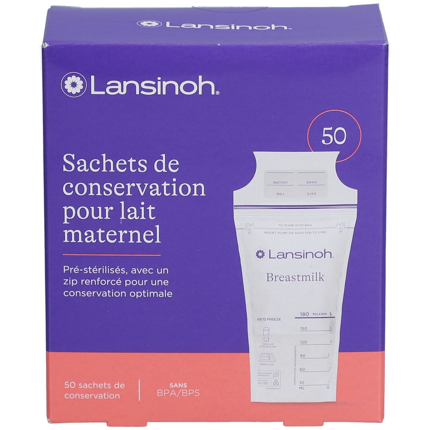 Lansinoh® Sachets de conservation du lait maternel