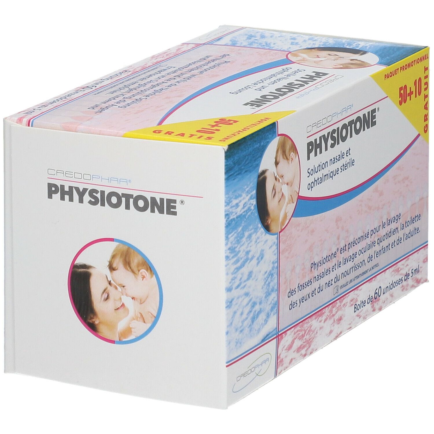 CREDOPHAR Physiotone® Solution nasale et ophtalimique stérile