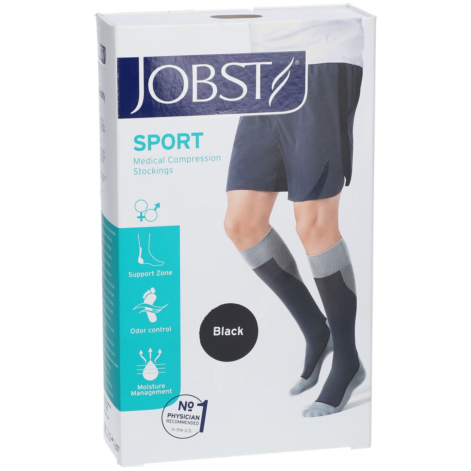 Jobst Sport Bas de Compression 15-20 Noir S