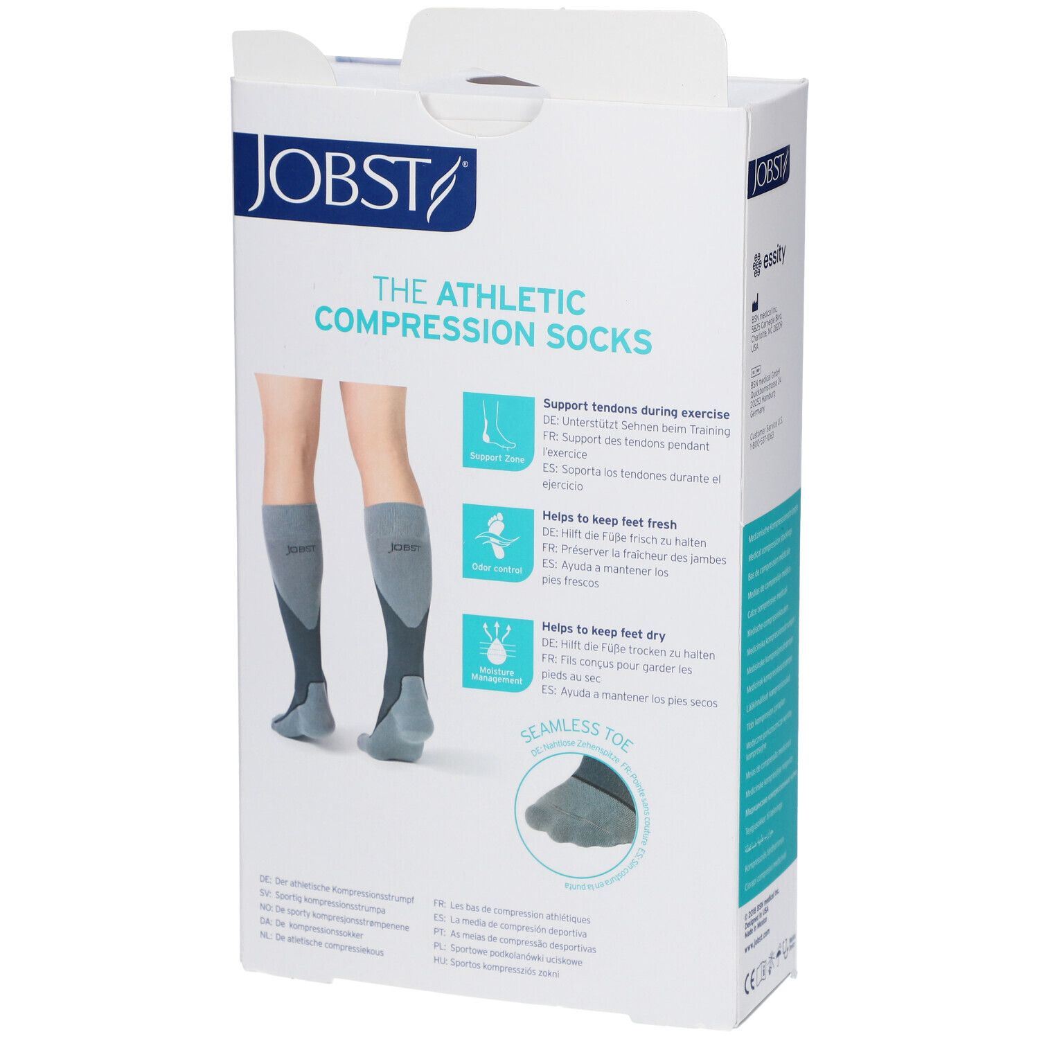 Jobst Sport Bas de Compression 15-20 Noir L