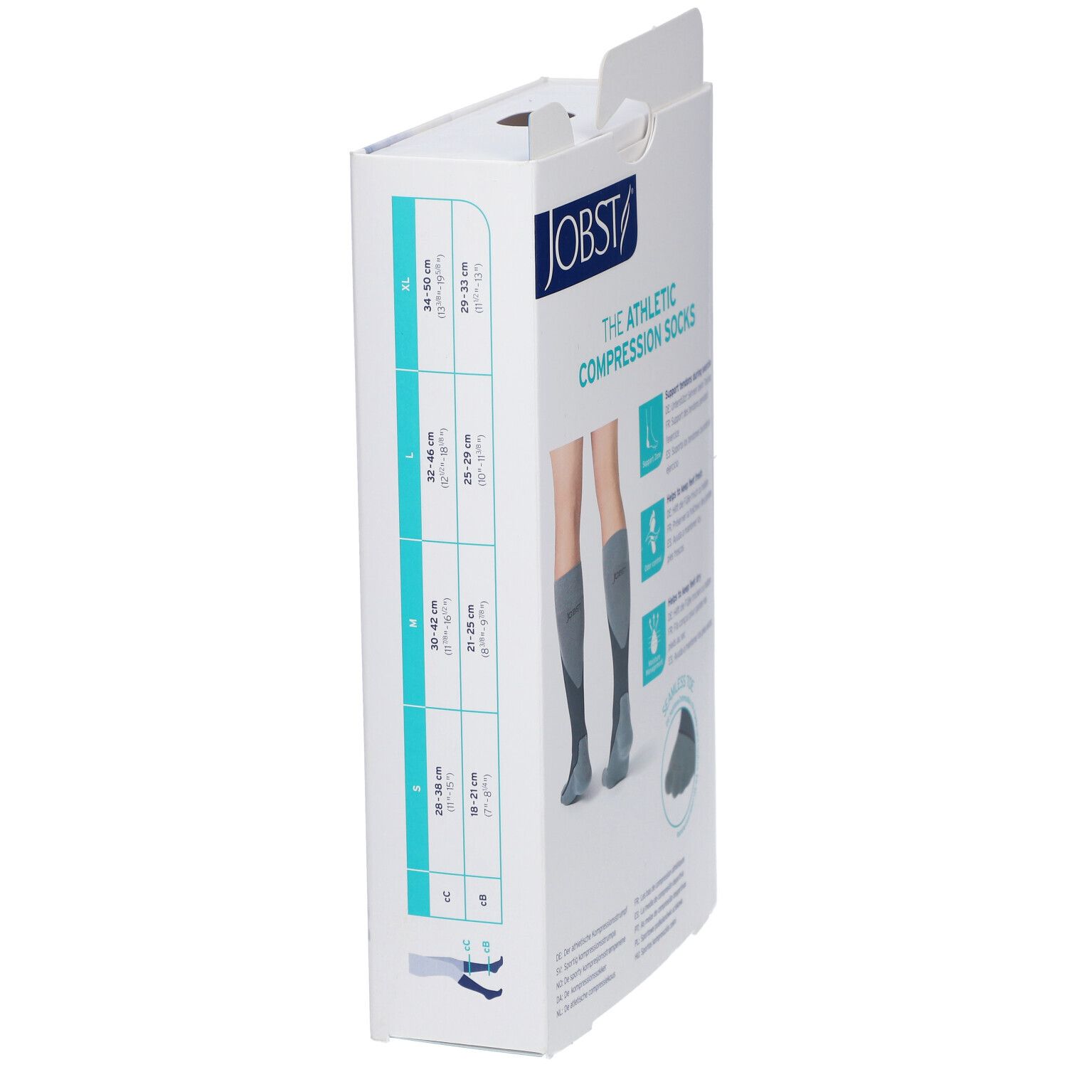 Jobst Sport Bas de Compression 15-20 Noir L