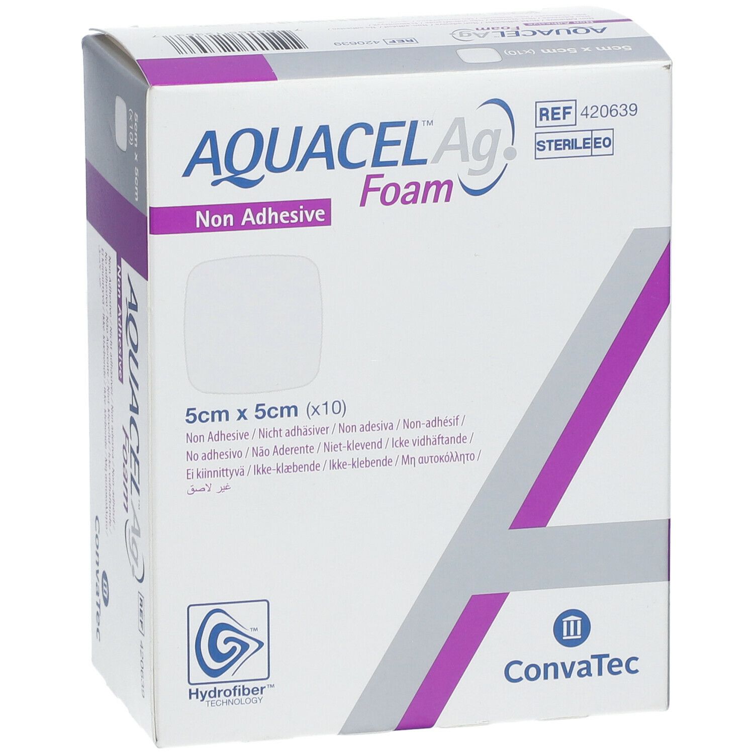 Aquacel™ Ag Foam Pansement en mousse 5 x 5 cm