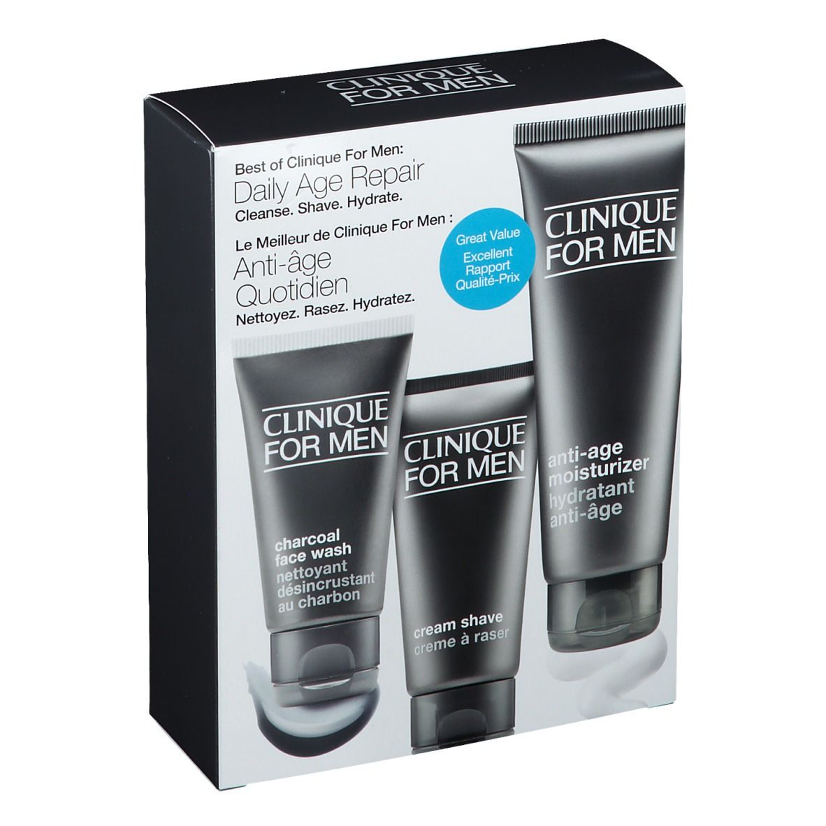 CLINIQUE For Men™ Coffret L'essentiel Anti-âge quotidien sur mesure