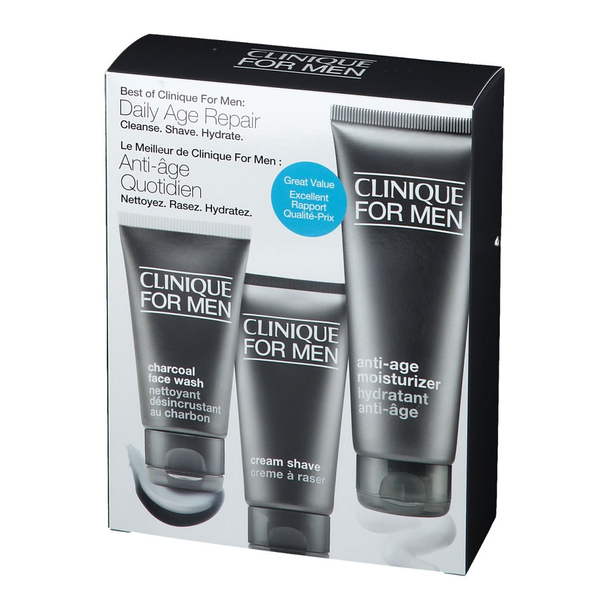 CLINIQUE For Men™ Coffret L'essentiel Anti-âge quotidien sur mesure