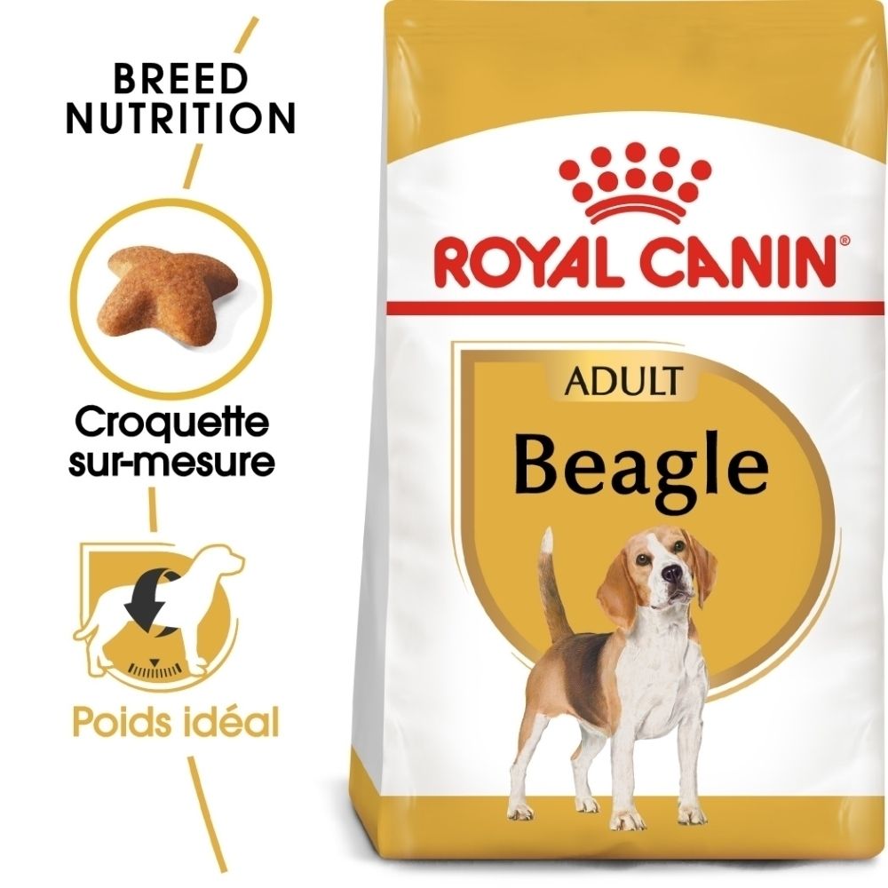 Croquettes sur mesure et poids idéal pour Royal Canin Beagle Adulte.