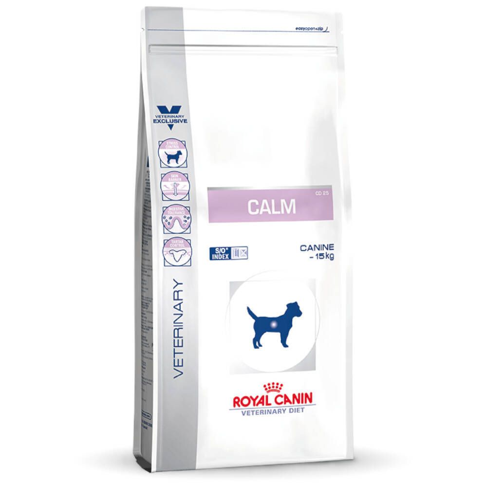 Sacs de nourriture pour chiens Royal Canin Veterinary Canine Calm, 15kg.