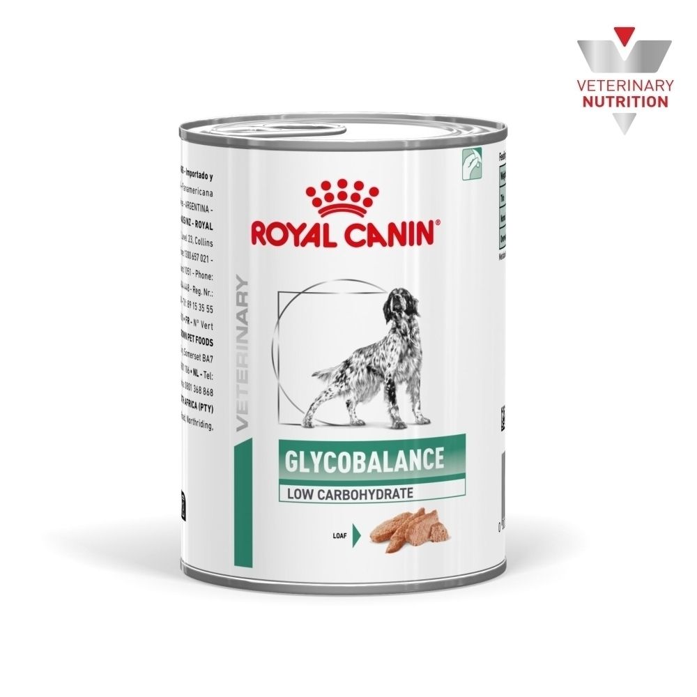 Boîte de nourriture vétérinaire ROYAL CANIN® Diabetic Special Low Carbohydrate.