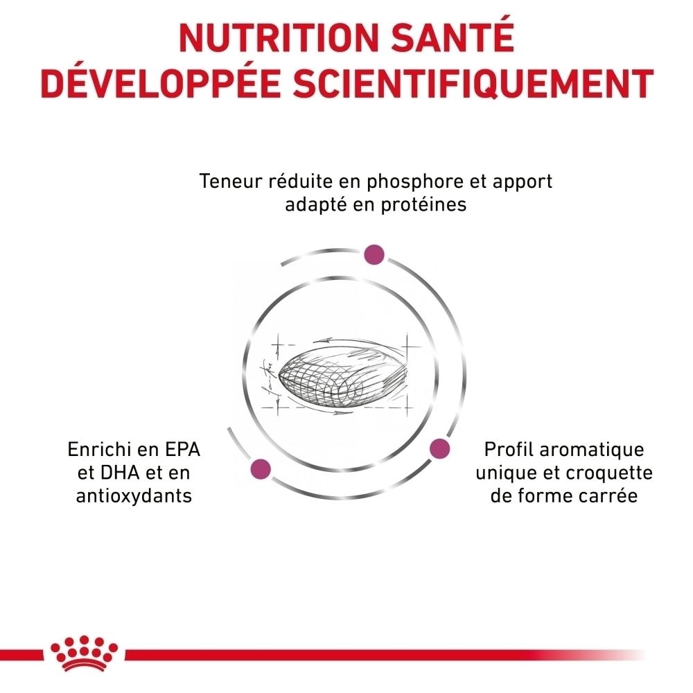 Royal Canin Renal: Nutrition scientifiquement développée pour chiens.