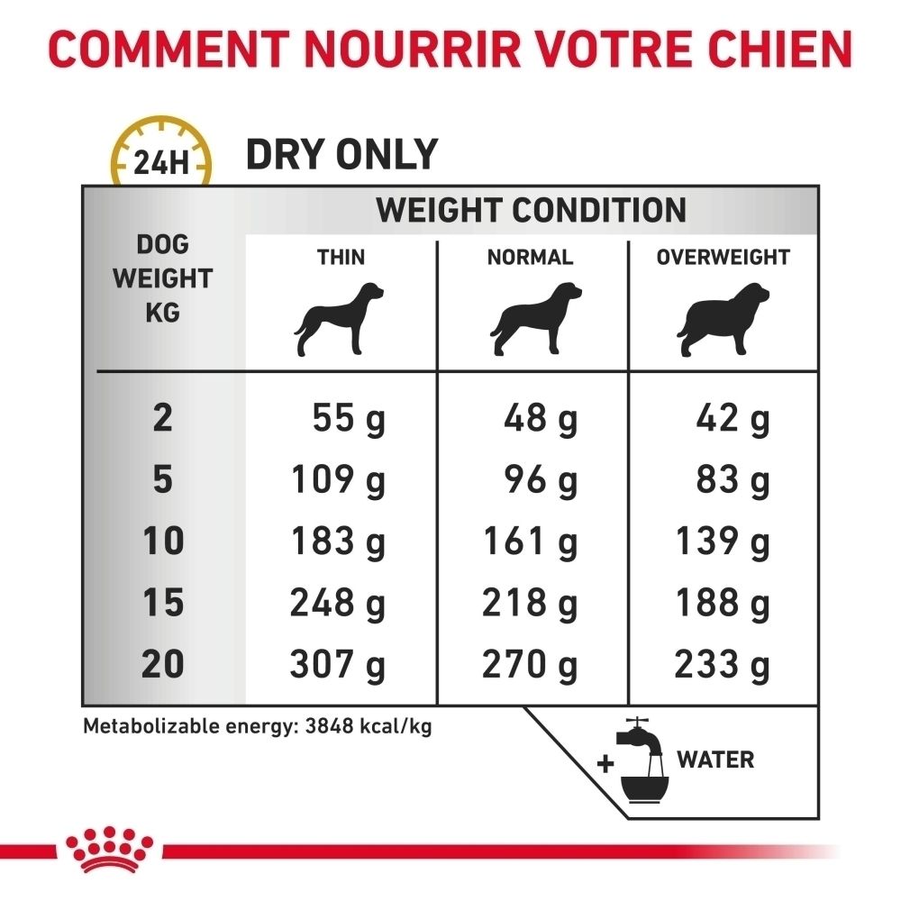 Sac de 3,5 kg de nourriture Royal Canin VET-Diet Urinary S/O Ageing pour chien.