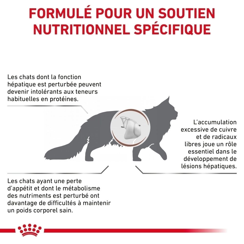 ROYAL CANIN Veterinary Hepatic : Soutien nutritionnel spécifique pour chats.