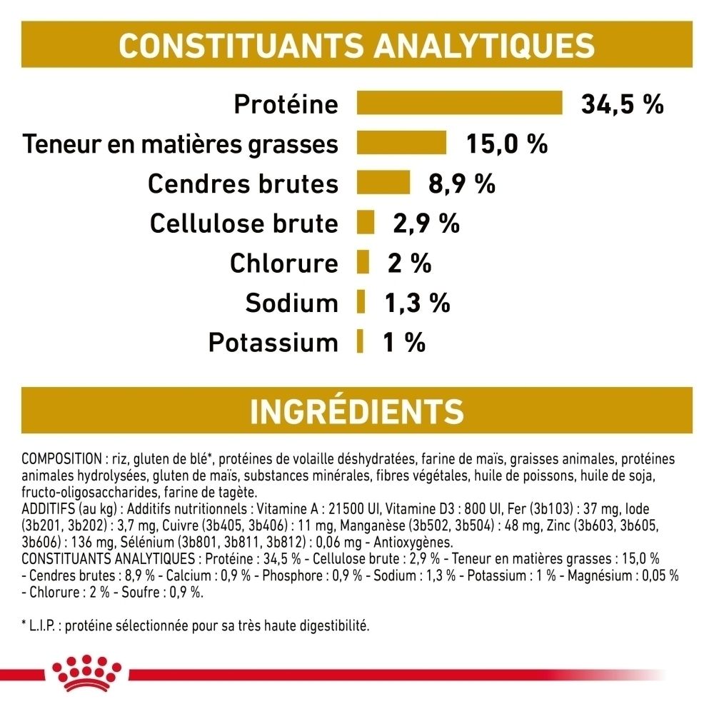Sac de nourriture sèche ROYAL CANIN® Urinary S/O avec un chat.