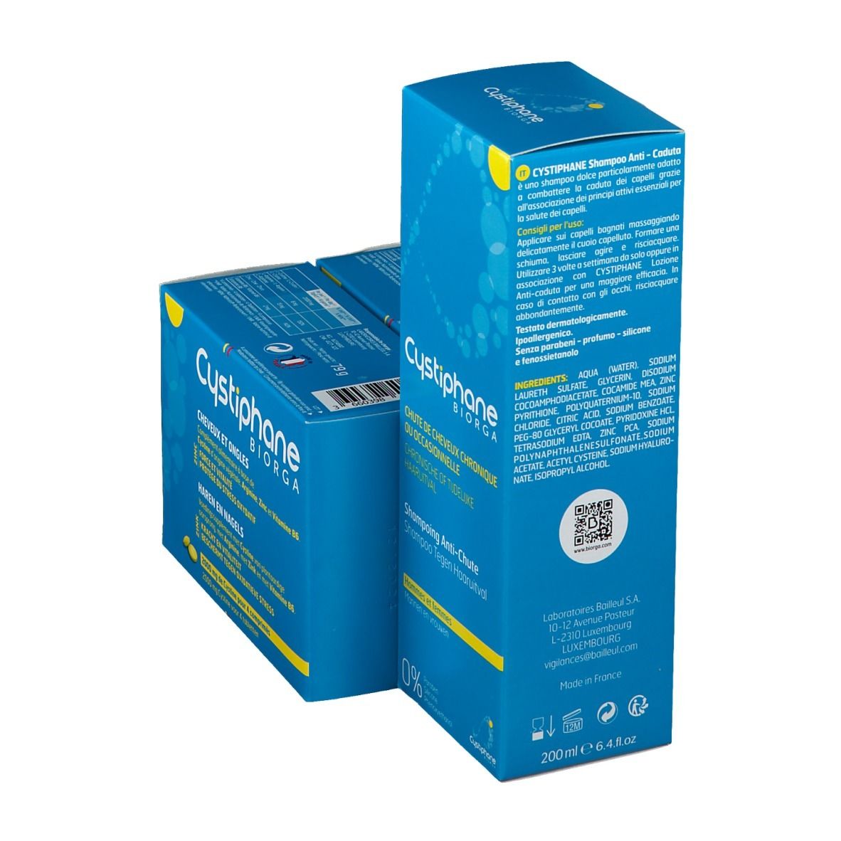 Cystiphane Biorga Cheveux & Ongles + Shampooing Anti-Chute