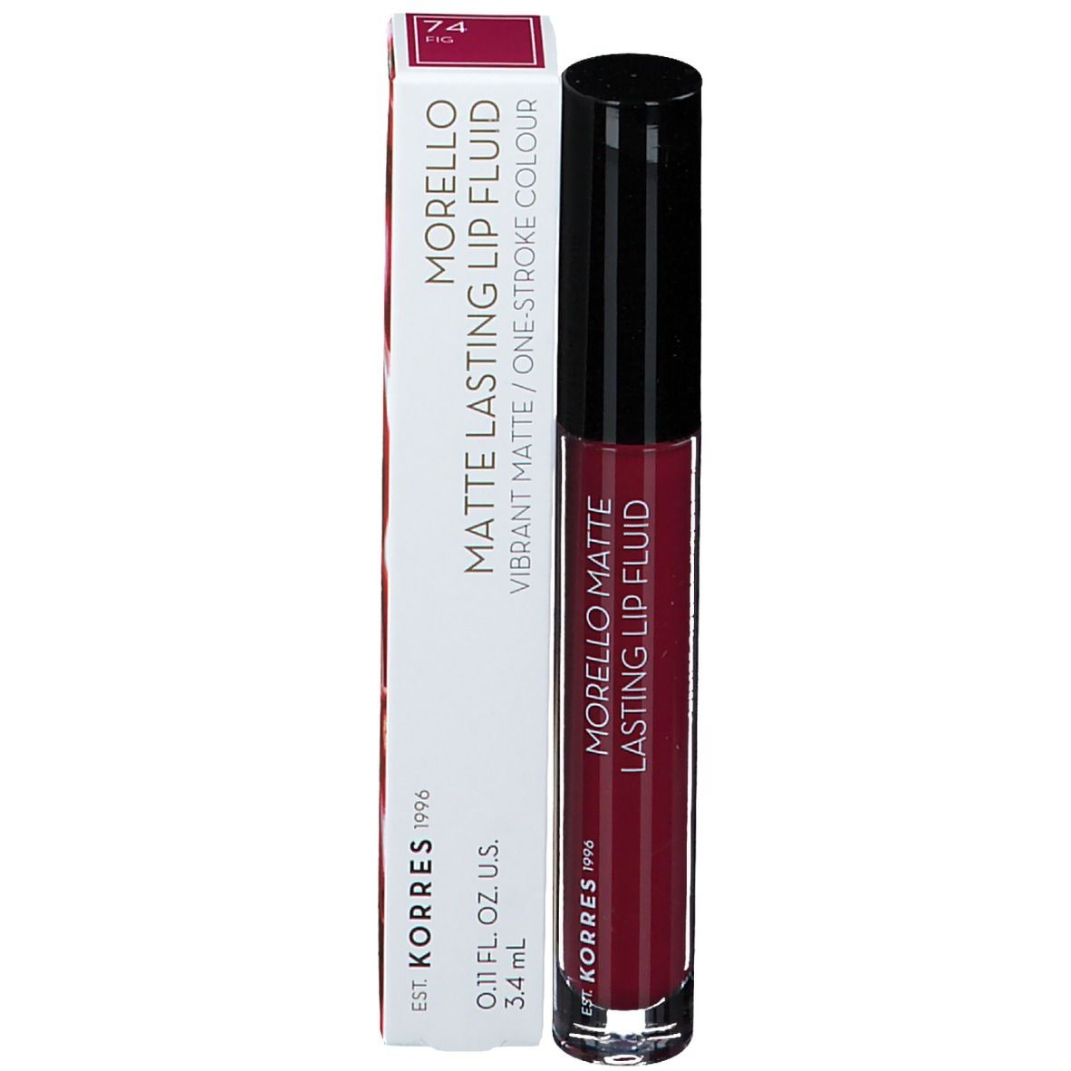 Korres Morello Matte Lasting Lip Fluid 74 Fig