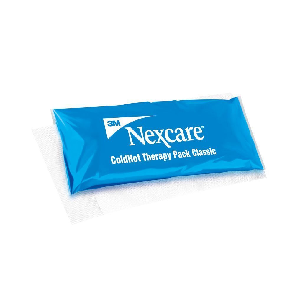 3M Nexcare ColdHot Therapy Pack. Emballage avec image du produit et texte.