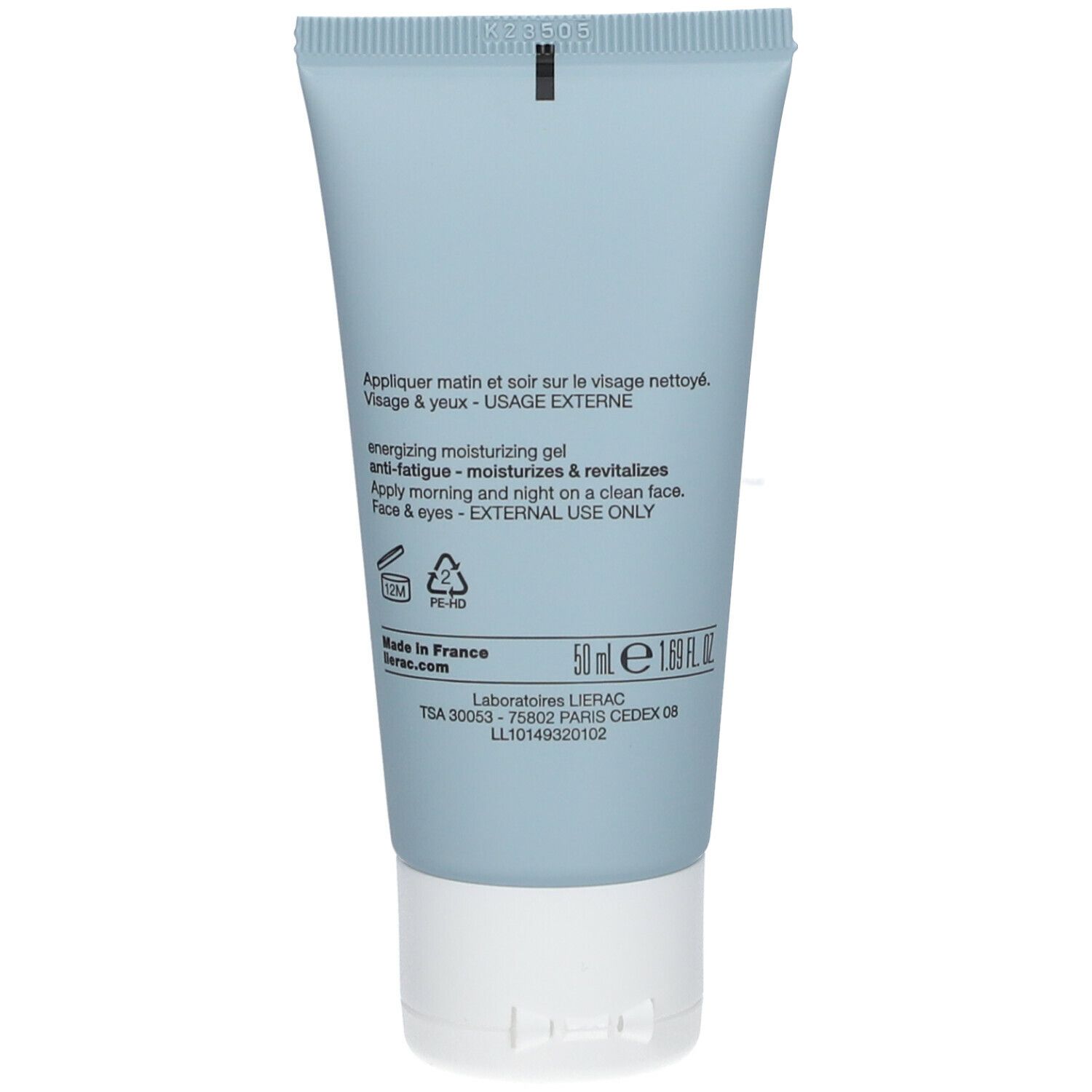 LIERAC HOMME Gel hydratant énergisant