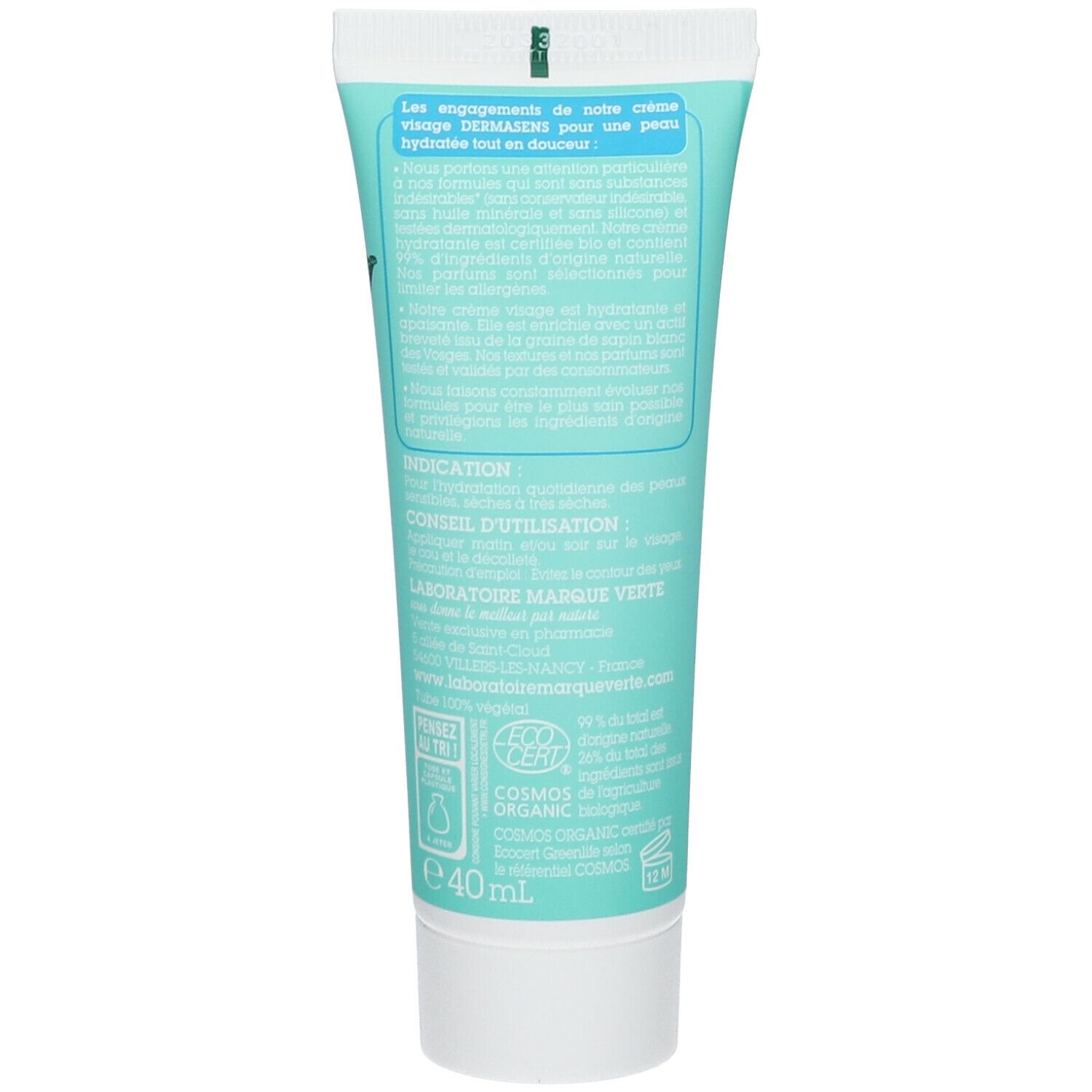 DERMASENS Crème hydratante et riche