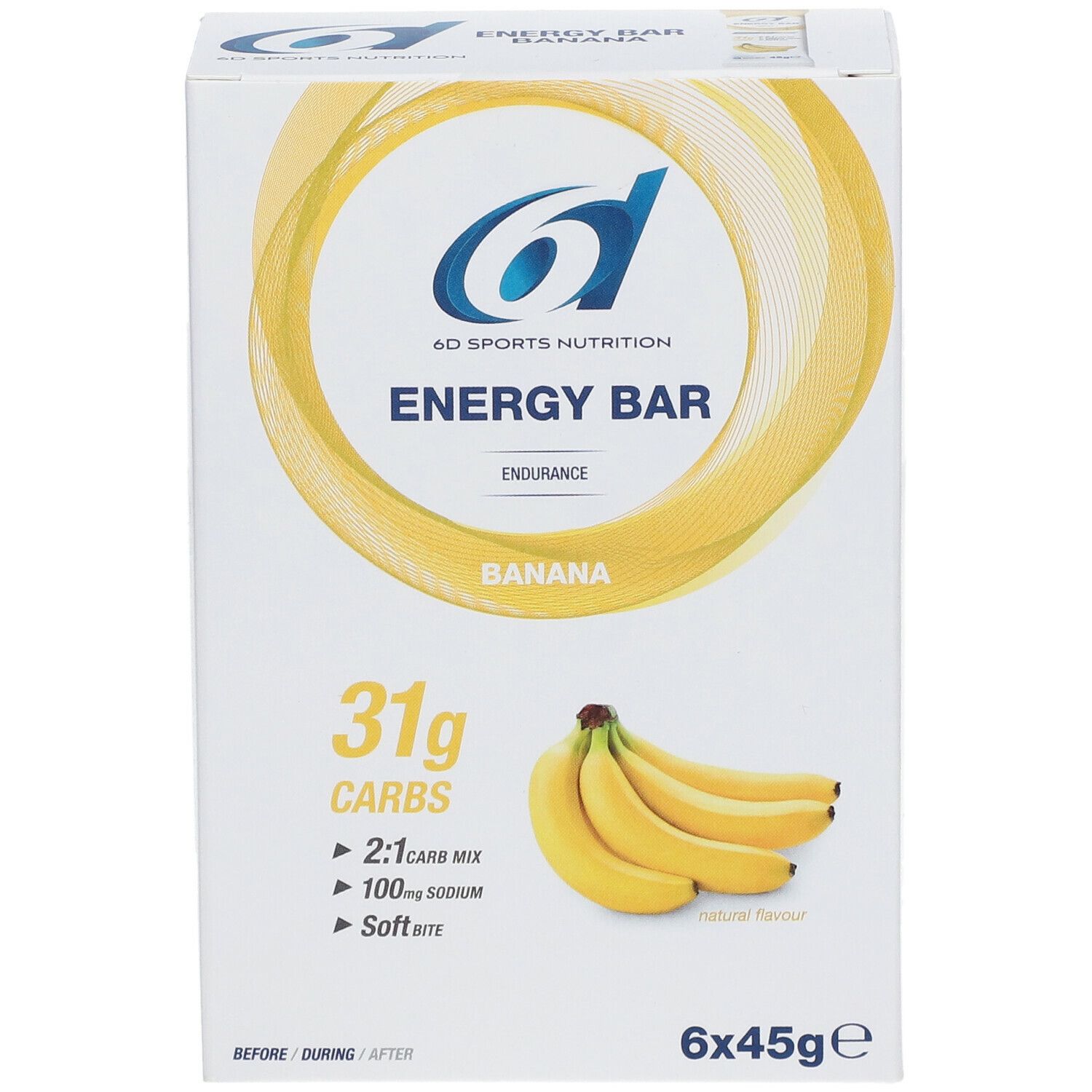 6D SPORTS NUTRITION Energy Bar Banane