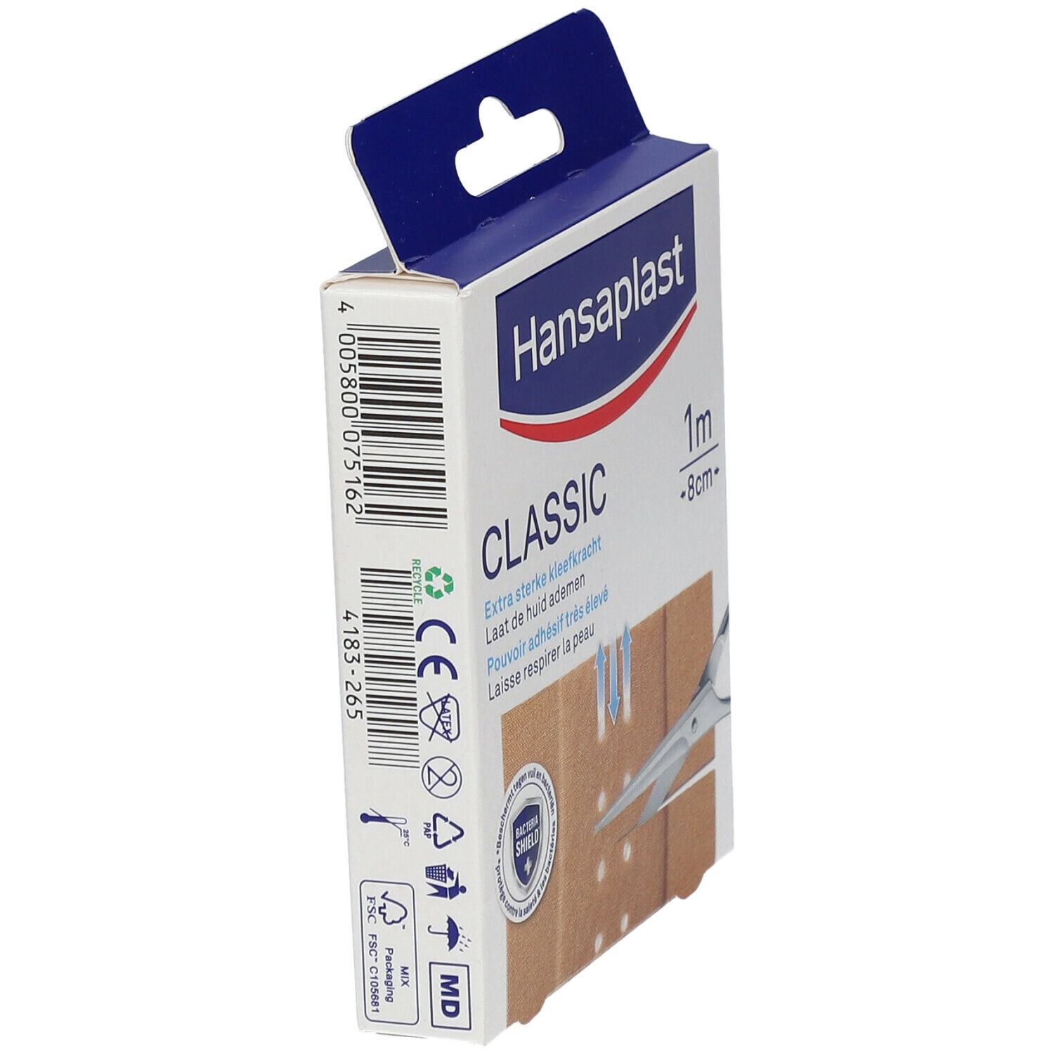 Hansaplast Classic Pansement 1 m x 8 cm