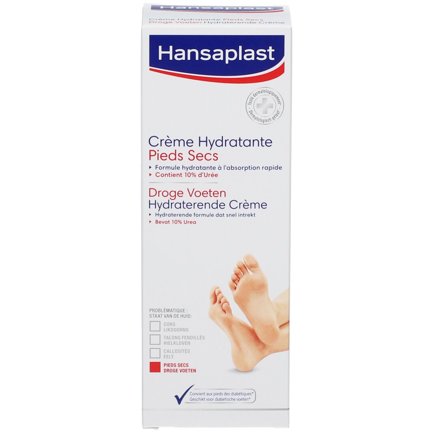 Hansaplast Crème Hydratante Pieds Secs